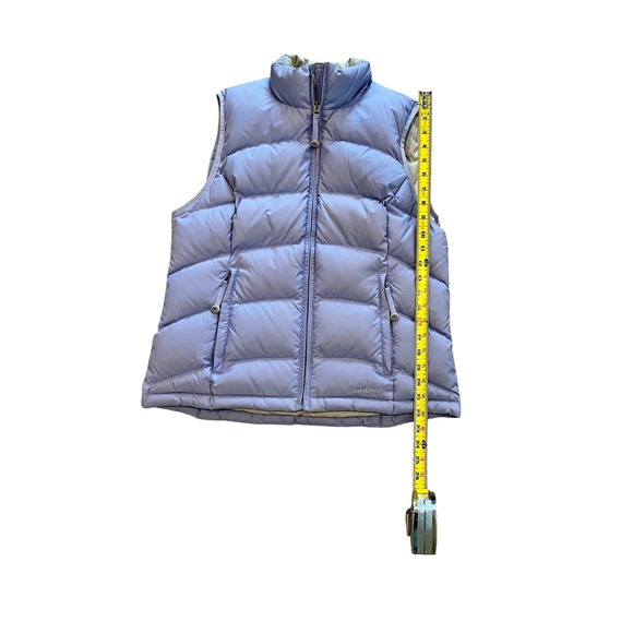 LL Bean Womens Down Puffer Vest Periwinkle Blue Quilted Lightweight Medium - Picture 6 of 6